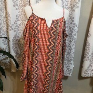 Silvergate Multi Color Cold Shoulder Dress - SML